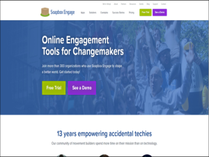 Soapbox Engage is a great fundraising software that integrates directly with Salesforce!