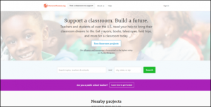 DonorsChoose is one of the best online donation tools for teachers.