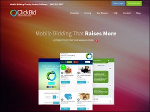ClickBid's mobile auction fundraising software is a fantastic choice.