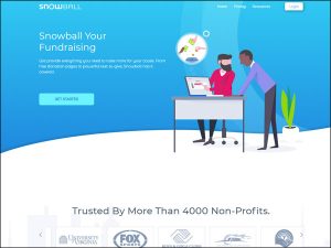 Snowball's mobile giving fundraising software gives your donors new options.