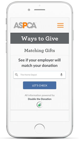 Double the Donation's mobile-friendly database is the perfect thing to use in a follow-up message during your text-to-give campaign.