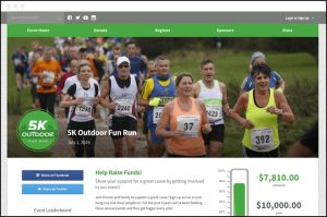 Here's an example of a Qgiv peer-to-peer fundraising campaign page.