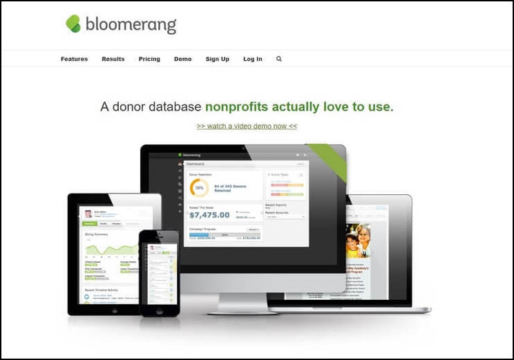 Bloomerang CRM is a great solution for helping your nonprofit retain more donors through data.