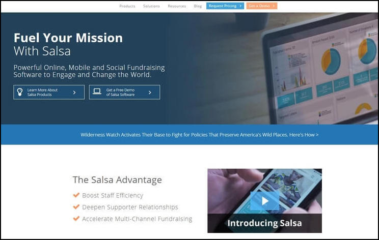 Salsa offers the best comprehensive CRM software for nonprofits!