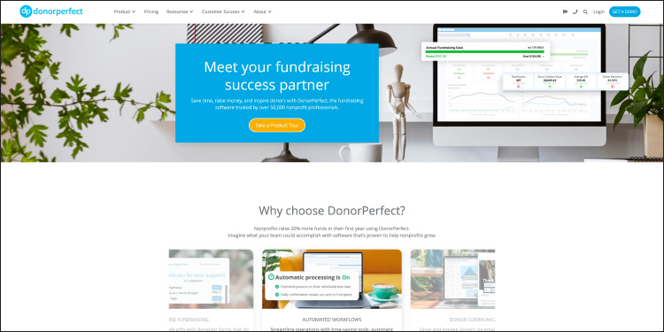 Explore the top features and capabilities of DonorPerfect’s association management software solution.