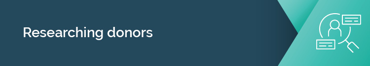 You should hire a fundraising consultant when you're conducting donor research.