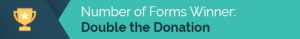 Double the Donation has the most number of forms in its matching gift database.