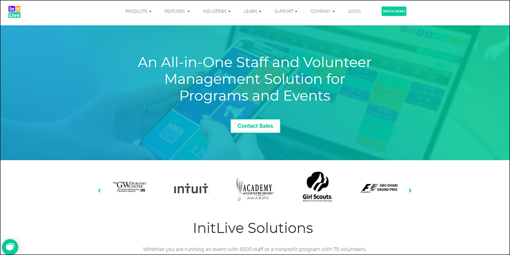 InitLive is a fully comprehensive software solution for event staff management needs.