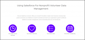 InitLive offers a fully comprehensive volunteer management software that seamlessly integrates with Salesforce.