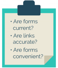 Here are the criteria to ensuring a matching gift database has the best forms. 