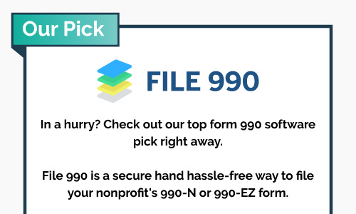 Check out our top form 990 software, File 990. 