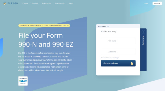 File 990 is the best Form 990 software out there.
