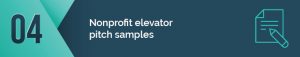 Check out these nonprofit elevator pitch samples!