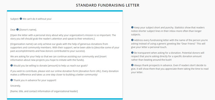 Check out these email fundraising templates!