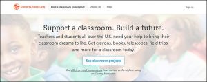 Visit DonorsChoose's website for more information about the donation platform.