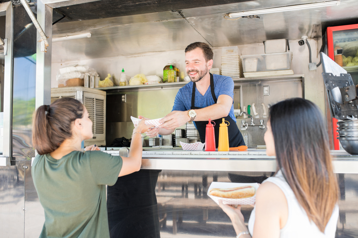 A food truck is a great high school fundraising idea.