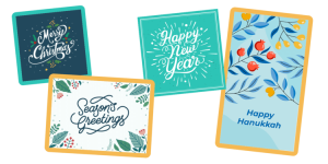 For your next school fundraiser, design holiday eCards and spread some holiday cheer!
