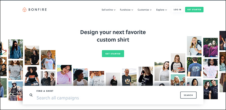 Learn more about Bonfire, a top virtual fundraising software for marketing and t-shirt selling!