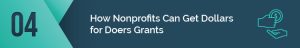 This is how nonprofits can get Dollars for Doers grants.