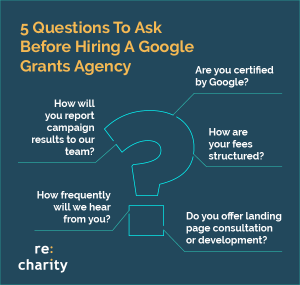 Consider asking your Google nonprofit Grant agency these questions.