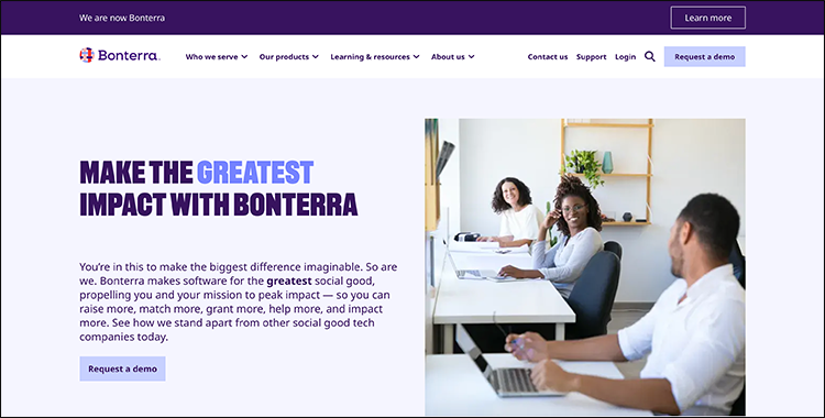 Learn more about Bonterra, one of the best corporate giving software solutions.