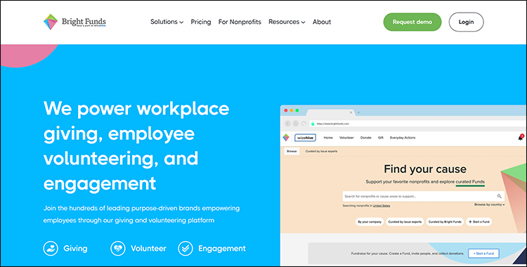 Learn more about Bright Funds, one of the best corporate giving software solutions.