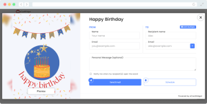 Digital greeting cards are the best birthday fundraiser idea that will help supporters celebrate.