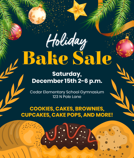 A bake sale is a great holiday fundraiser everyone can enjoy, especially when you create eye-catching flyers.