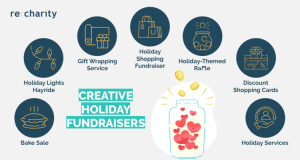 There are several creative holiday fundraiser ideas that will get supporters in a festive spirit.