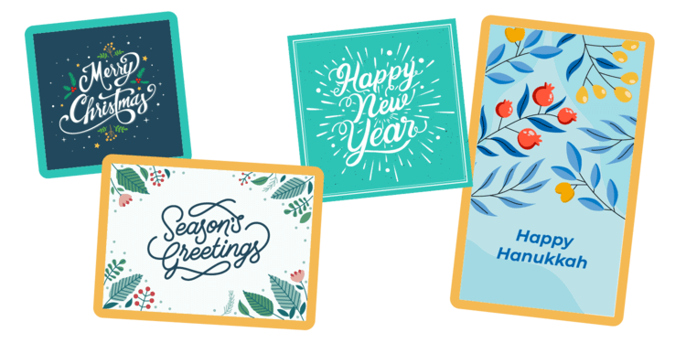 Create festive eCards to celebrate the holidays and sell for your next holiday fundraiser.