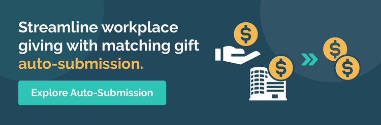 Click here to learn more about how you can elevate your matching gift program with auto-submission.