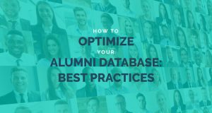 Check out this article to find out how you can optimize your alumni database.
