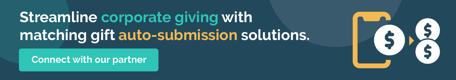 Click to learn more about simplifying employee engagement with matching gift auto-submission.