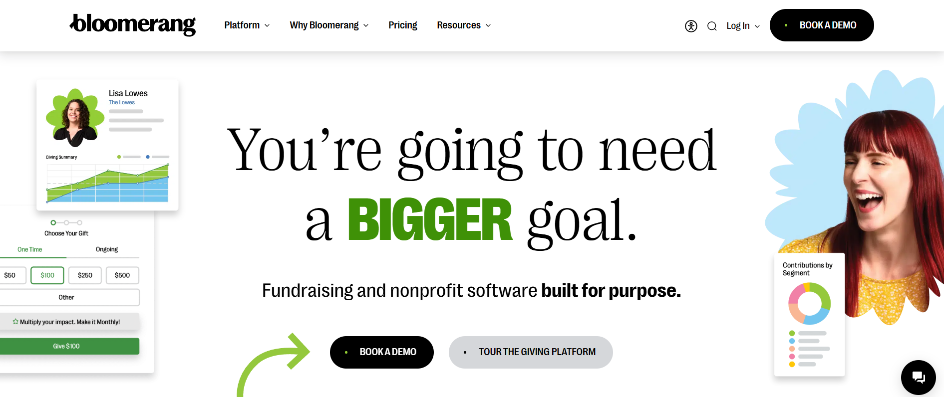 Bloomerang offers top nonprofit fundraising tools.
