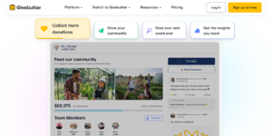 Givebutter offers top nonprofit fundraising tools.
