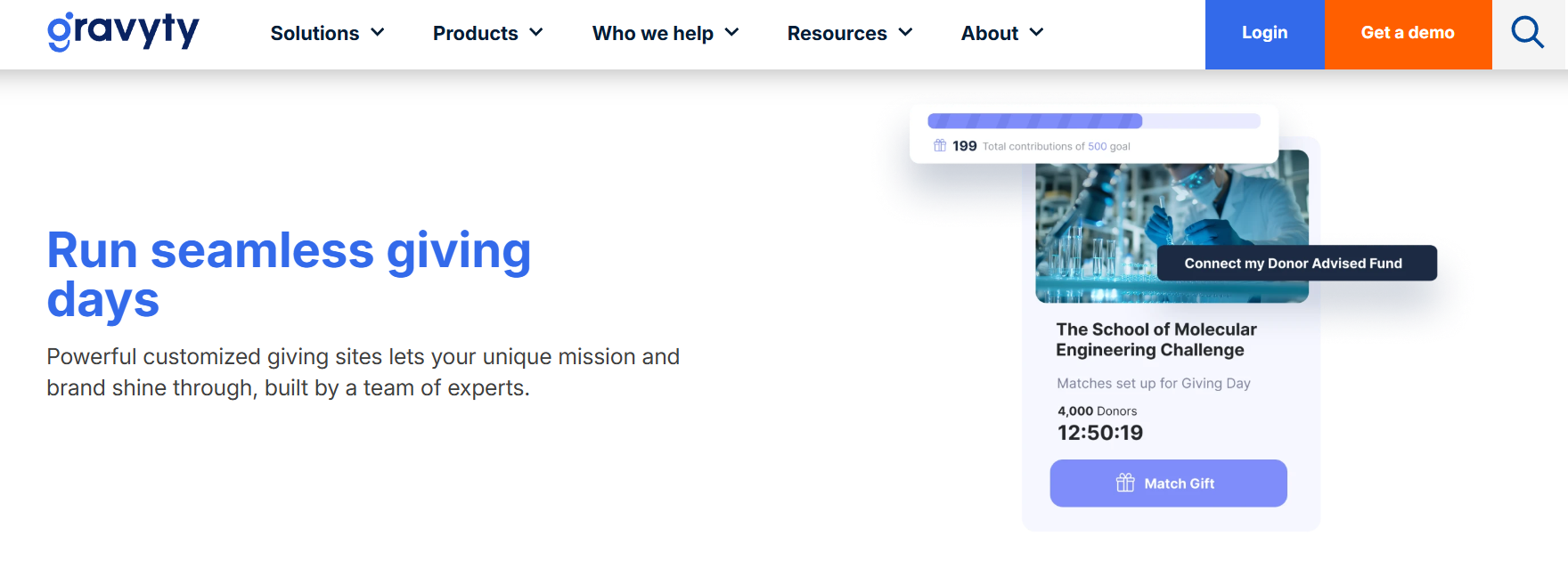Gravyty offers top nonprofit fundraising tools.